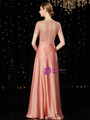 Adorable Pink Short Sleeve Sequins Formal Mother of the Bride Dress