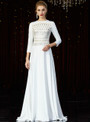 Fabulous White Spandex Long Sleeve Sequins Mother of the Bride Dress