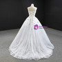 Fantastic White Ball Gown Tulle Strapless Beading Sequins Long Prom Dress
