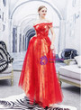 Fantastic In Stock:Ship in 48 Hours Red Tulle Sequins Off the Shoulder Prom Dress