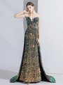 Amazing Multicolour Sequins Mermaid Sweetheart Neck Formal Prom Dress 