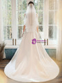 Distinctive White Satin Off the Shoulder Ruffles Button Wedding Dress