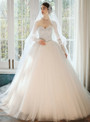 Winsome Tulle Sweetheart Beading Sequins Sleeveless Wedding Dress