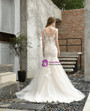 Splendid Light Champagne Mermaid Bateau Tulle Lace Appliques Wedding Dress