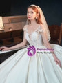 White Corset Satin Cap Sleeve Backless Appliques Beading Wedding Dress
