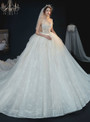 Fabulous Tulle Lace Corset Sweetheart Beading Sleeveless Wedding Dress