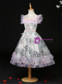 Latest Tulle Embroidery Appliques Flower Girl Dress