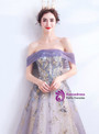 In Stock:Ship in 48 Hours Purple Sequins Tulle Prom Dress