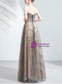 In Stock:Ship in 48 Hours Gray Tulle Long Prom Dress