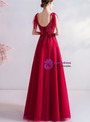 In Stock:Ship in 48 Hours Tulle Beading V-neck Prom Dress