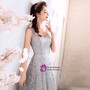 In Stock:Ship in 48 Hours Silver Sequins Prom Dress