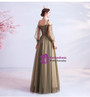 In Stock:Ship in 48 Hours Green Beading Long Sleeve Prom Dress