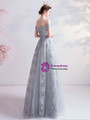 In Stock:Ship in 48 Hours Sexy Gray Tulle Sequins Prom Dress