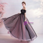 In Stock:Ship in 48 Hours Black Tulle Appliques Prom Dress