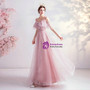 In Stock:Ship in 48 Hours Pink Tulle Beading Prom Dress