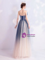 In Stock:Ship in 48 Hours Blue Strapless Sequins Prom Dress