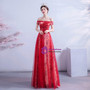 In Stock:Ship in 48 Hours Red Sequins Appliques Beading Prom Dress