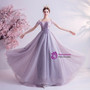 In Stock:Ship in 48 Hours Purple Corset Sequins Tulle Beading Prom Dress