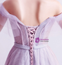 In Stock:Ship in 48 Hours Purple Corset Sequins Tulle Beading Prom Dress
