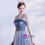 In Stock:Ship in 48 Hours Blue Tulle Lace Beading Prom Dress