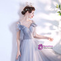 In Stock:Ship in 48 Hours Gray Sequins Pleats Prom Dress