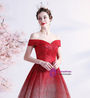 In Stock:Ship in 48 hours Red Sequins Prom Dress