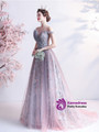 In Stock:Ship in 48 hours Purple Off the Shoulder Prom Dress