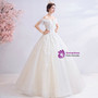 In Stock:Ship in 48 Hours Tulle Sequins Beading Wedding Dress