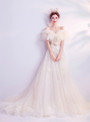 In Stock:Ship in 48 Hours Sexy Tulle Appliques Wedding Dress