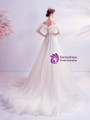 In Stock:Ship in 48 Hours Sexy Tulle Appliques Wedding Dress