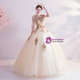 In Stock:Ship in 48 Hours Tulle Short Sleeve Backless Wedding Dress