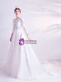 In Stock:Ship in 48 Hours White Satin Wedding Dress