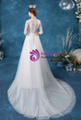 In Stock:Ship in 48 Hours White Tulle Lace Sexy Top Wedding Dress