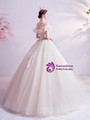 In Stock:Ship in 48 Hours Appliques Tulle Wedding Dress