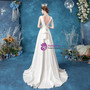 In Stock:Ship in 48 Hours White Backless Wedding Dress
