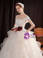In Stock:Ship in 48 Hours White Sequins Tulle Wedding Dress