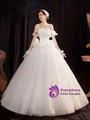 In Stock:Ship in 48 Hours White Sequins Wedding Dress
