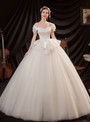 In Stock:Ship in 48 Hours Adorable White Tulle Wedding Dress