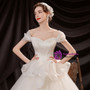 In Stock:Ship in 48 Hours Adorable White Tulle Wedding Dress