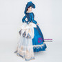 Royal Blue Long Sleeve Satin Appliques Baroque Antonietta Dress