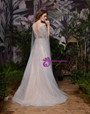 Sexy Gray Tulle Beading Handwork Prom Dress