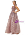 Pink Tulle Lace Beading Sleeveless Prom Dress