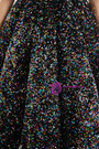Colorful Sequins Halter Backless Tea Length Prom Dress
