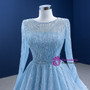 Fabulous Tulle Long Sleeve Sequins Prom Dress