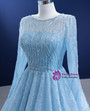 Fabulous Tulle Long Sleeve Sequins Prom Dress