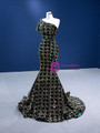 Trendy Green Mermaid Sequins One Shoulder Prom Dress