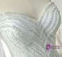 White Heavy Beading Long Sleeve Tulle Sequins Wedding Dress