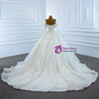 White Tulle Lace Off the Shoulder Long Sleeve Beading  Wedding Dress