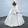 White Satin One Shoulder Lace Beading Wedding Dress