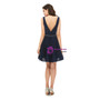 Navy Blue V-neck Beading Homecoming Dress